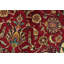 Tapis oriental traditionnel en laine rouge noué à la main 9 pi 7 po x 13 pi 3 po Fine
