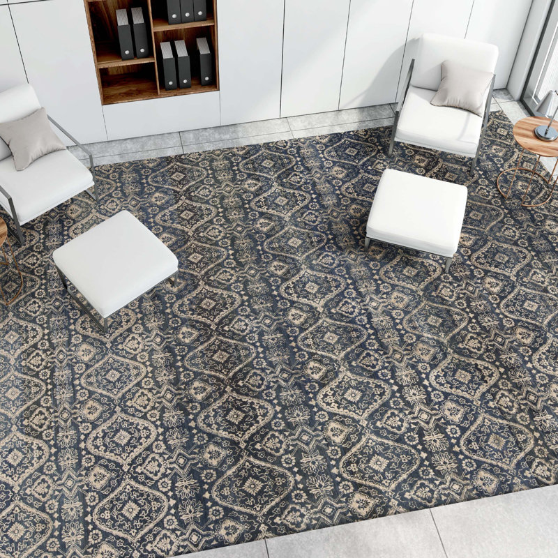 Hand Woven Wool Geometric Area Rug