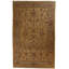 Global Rug One-of-a-Kind Hand-Knotted Pishawar Brown/Gray/Green 13'8" x 15'11" Wool Area Rug