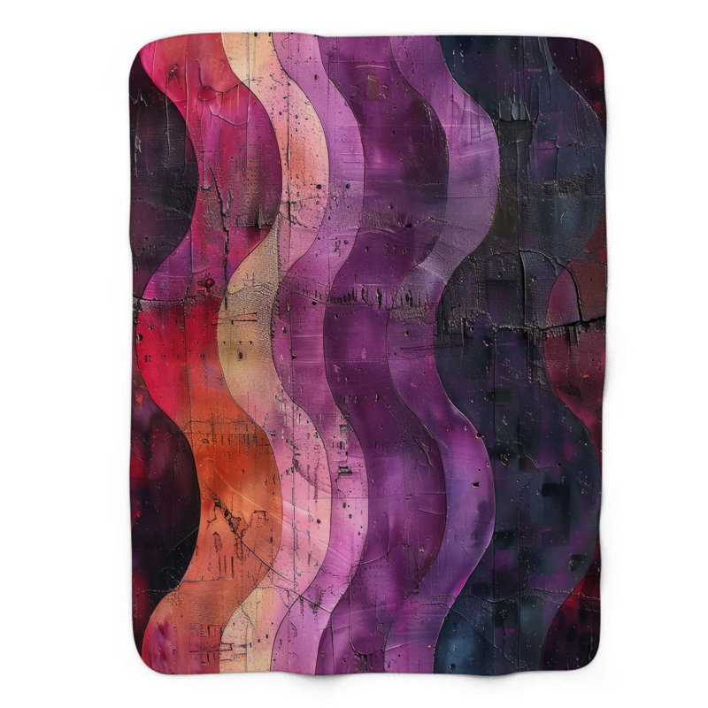 Couleurs vieillies - 1 pièce Sherpa Premium, Lit simple