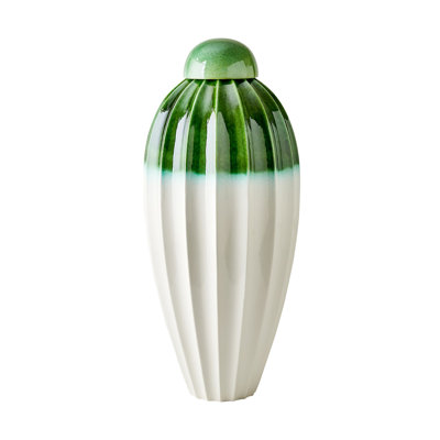 Fluted Handmade Ceramic Jar