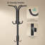 Metal Freestanding 12 - Hook Coat Rack-596818459