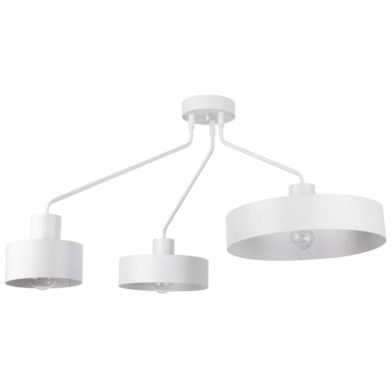 Chicky Semi Flush Mount, White
