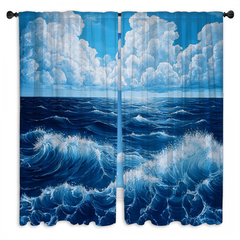 Rideaux obscurcissant Ocean, 40 po x 50 po - 2 panneaux, Transparent