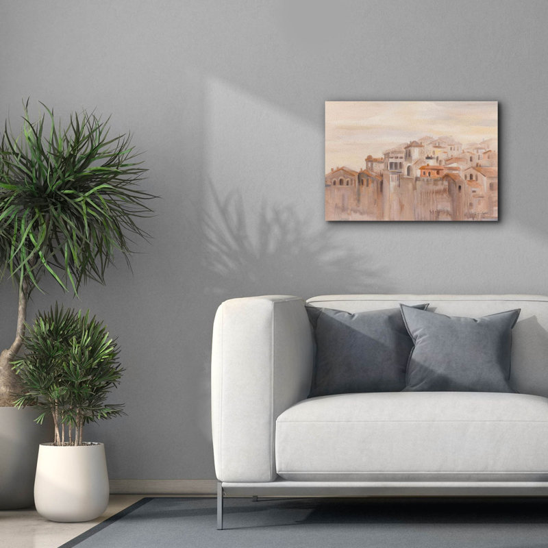  «Old Town Italy» par Silvia Vassileva, art mural sur toile, H 18 po x l 26 po