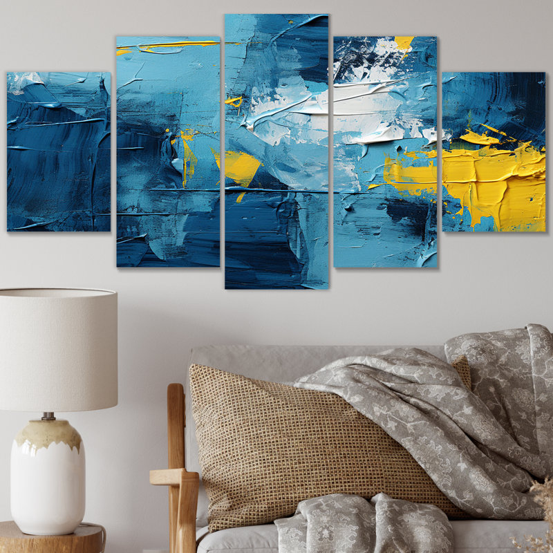 Dailene - Abstract Collages Wall Art Print - 5 Panels