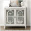Console blanche avec 2 portes