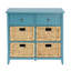 Console avec rangement bleu sarcelle