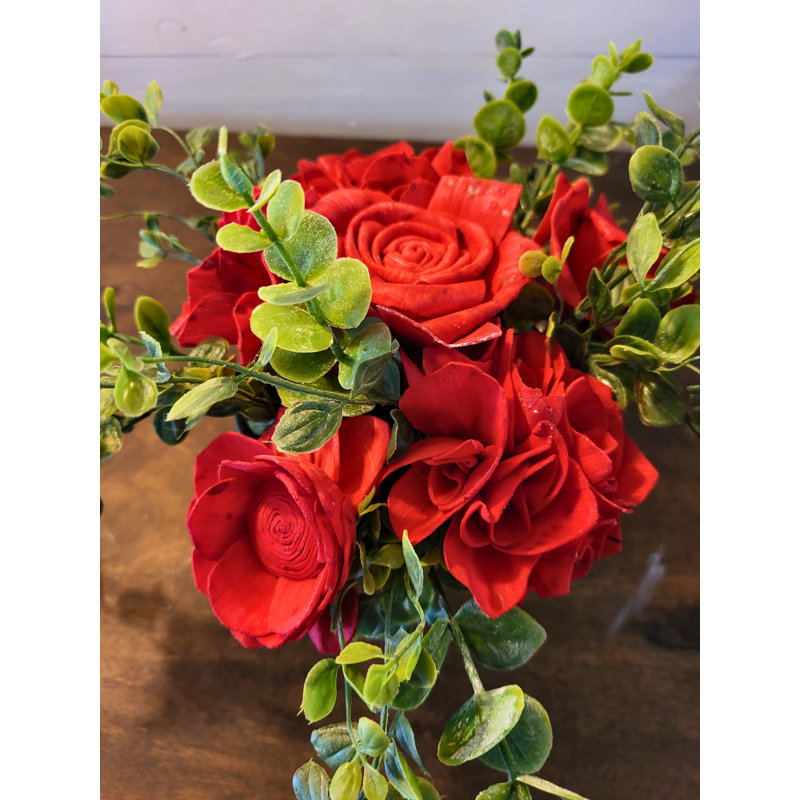 Arrangement floral mixte en pot