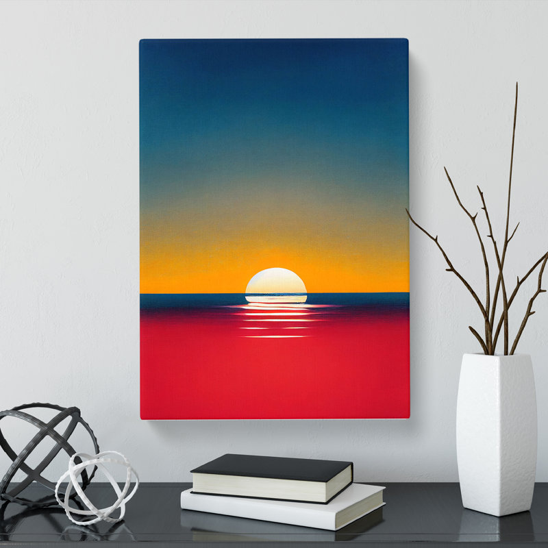 Altieri Japanese Sunset In Abstract Vol.1 - Wrapped Canvas, 60cm H x 40cm W x 3cm D