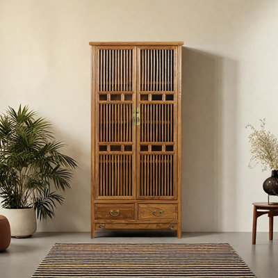 Bibliothèque vitrée de style chinois