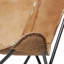 Fauteuil papillon en cuir pleine fleur l 30 po Helfrich