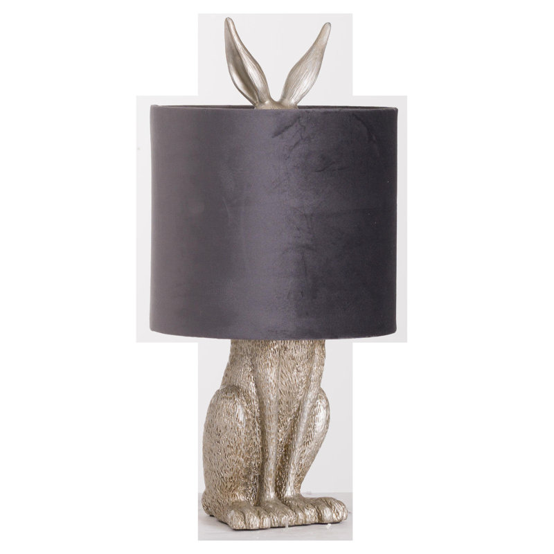 Gadson Resin Novelty Lamp, Sliver/Grey