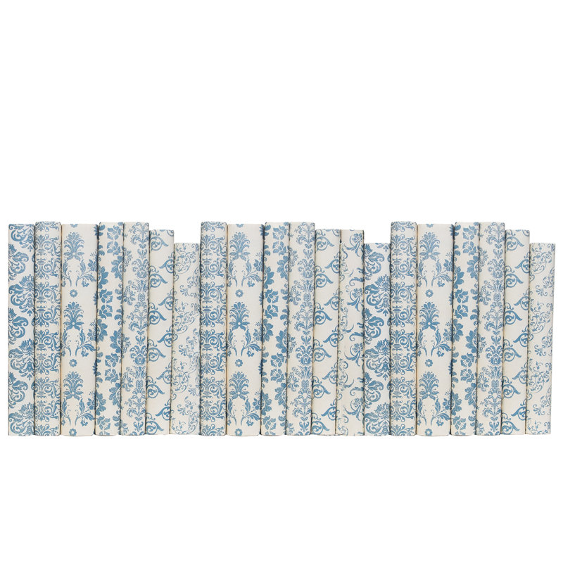 Blue Damask Wrapped: Color By The Foot