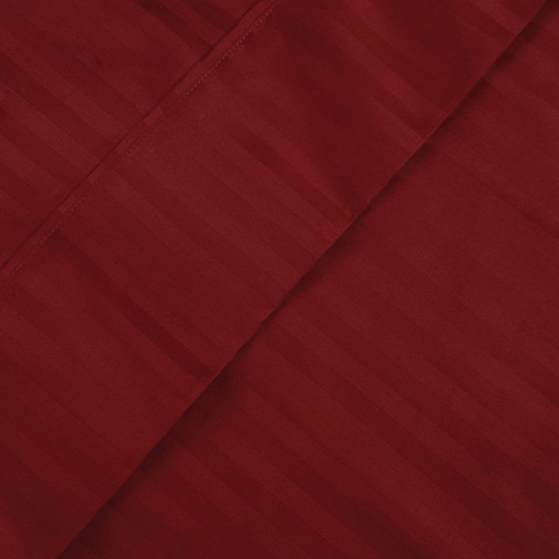 Luxor Treasures 300 Thread Count Egyptian Cotton Blend Pillowcase, King, Burgundy