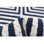 Ensemble de tapis abstrait bleu / blanc-1072884359