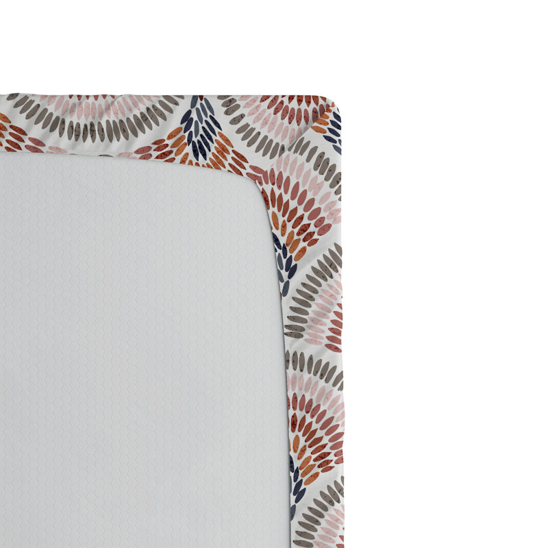 Drap-housse Ambesonne, Drap-housse de taille très grand, Rosé, rouille, vert armée / floral