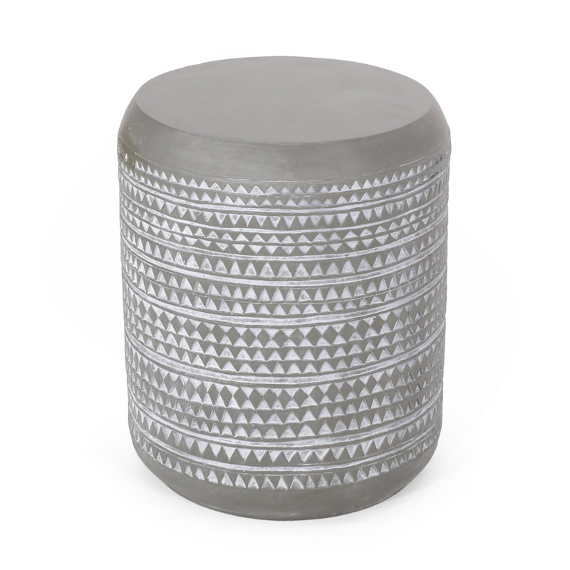 Outdoor Lightweight Concrete Side Table