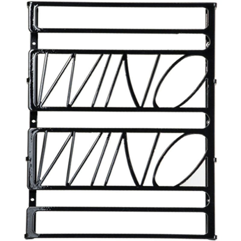 Zaahir Hanging Wine Glass Rack Black