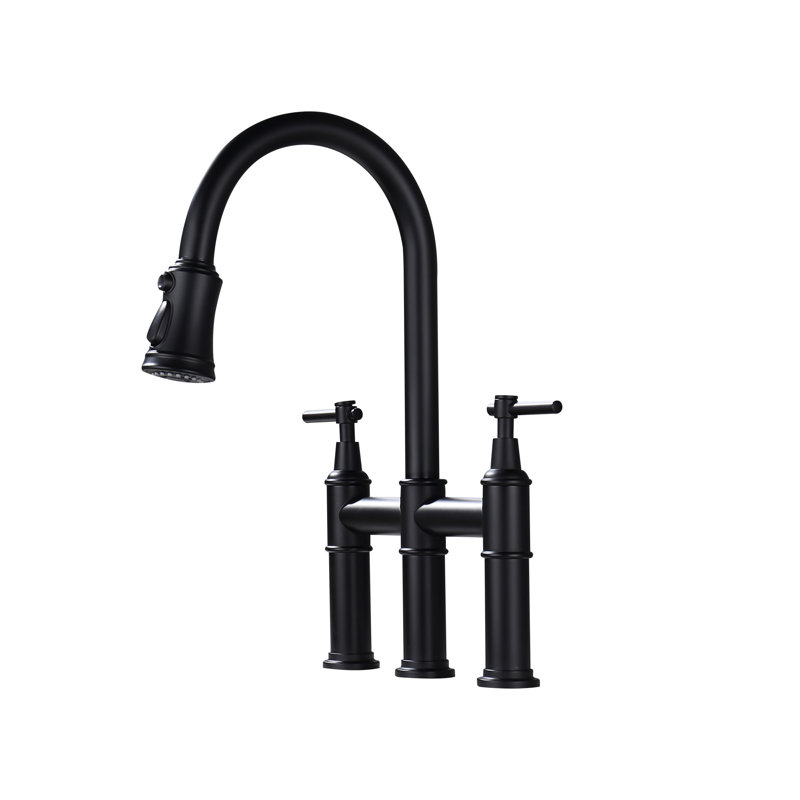 WESTINUS Pull Out Kitchen Faucet, Matte Black