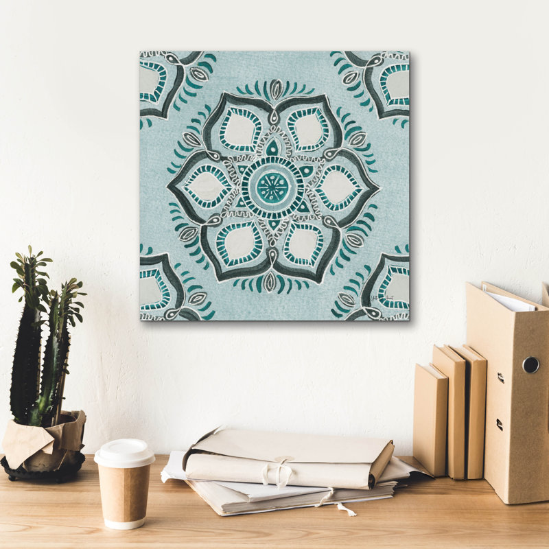 Bungalow Rose «Star Mandala 4» par Yvette St. Amant, art mural sur toile, 18 po x 18 po, H 18 po x l 18 po x P 0,75 po