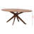 Daved Oval Solid Wood Base Dining Table