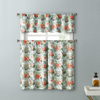 Dailey Floral Tailored Kitchen Curtain