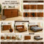 Lit escamotable Night & Day Furniture avec matelas en mousse à mémoire de forme de 15 cm, format Queen, fini lambris cerisier
