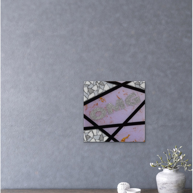 Omg-Purple Painting by Eddie Bruckner