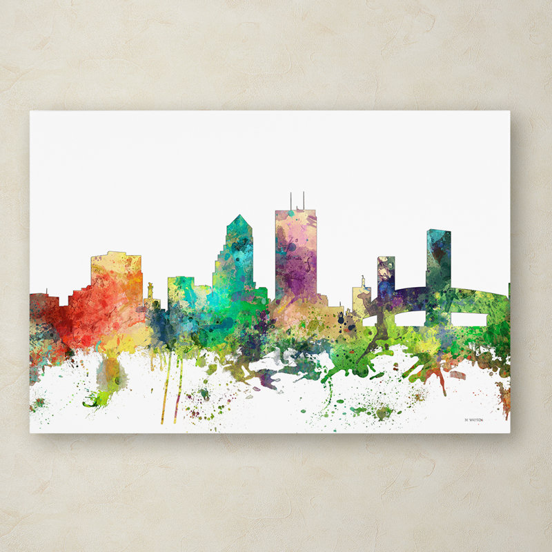 « jacksonville floride horizon sp », impression sur toile tendue, H 30 po x l 47 po x P 2 po