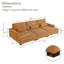 Canapé modulaire en velours côtelé 127,6 po-897010145