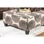 Repose-pieds carré de style transitionnel surdimensionné-403323669