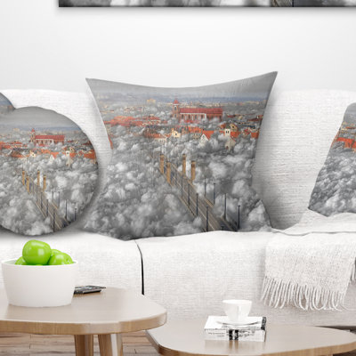 When the Cloud Descends - Landscape Printed Pillow