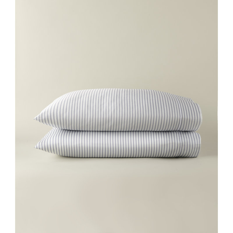 Windsor Stripe Classic Printed Sheet Set, King Pillowcase, Stripe Wedgewood