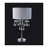 29.5" White and Chrome Crystal-Inspired Touch Table Lamp with 3-Light Socket