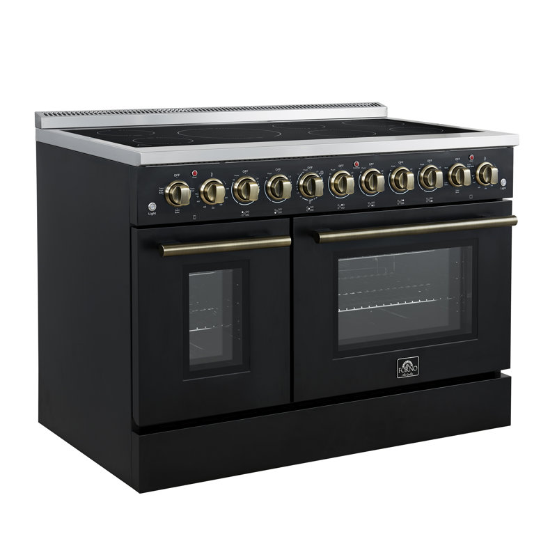 Cuisinière électrique 48 po Paolo - noir, Noir