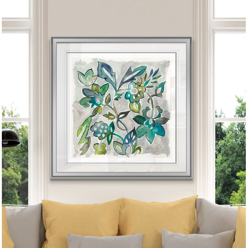 « saphir vine i », impression encadrée, H 16 po x l 16 po x P 1,5 po, Ébène / argent