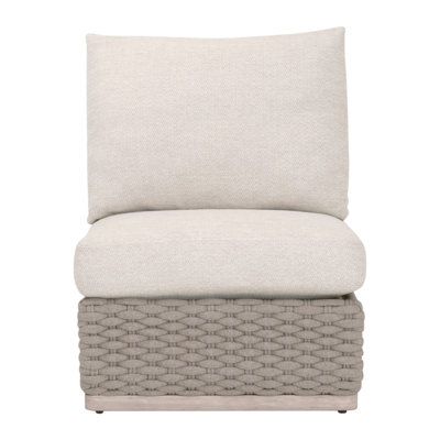 Fauteuil modulaire d'extérieur sans accoudoirs Caspian