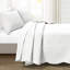 Ensemble de couvre-lit blanc 5 pièces en microfibre-1615229242
