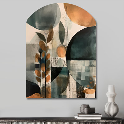 Berlin - Boho Feather Arch Shape Metal Wall Sculpture
