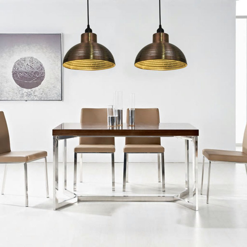 Ceiling Lamps Semi-spherical Copper Colour