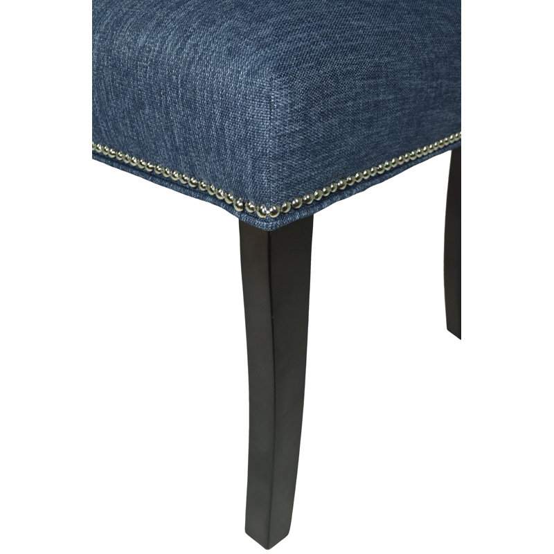 19'' H Upholstered Dining Chair, Denim