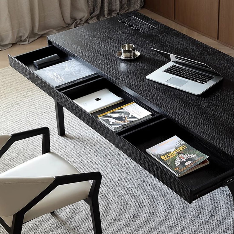 Bureau moderne en chêne, 29.53"H*78.74"W*27.56"D