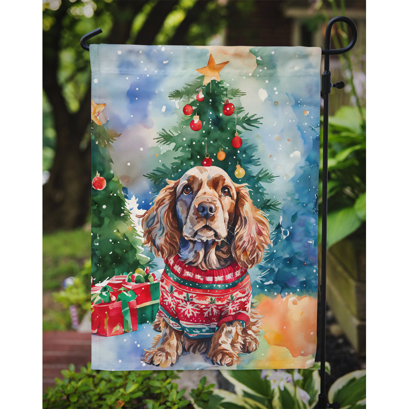 Double Sided Polyester Christmas, 15.5'' H x 11.25'' W