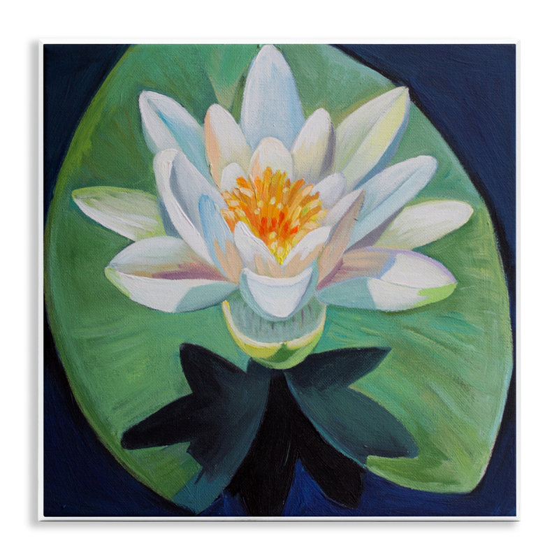 Élégante plaque murale Lotus and Lily Pad, design par Violeta Vollmer