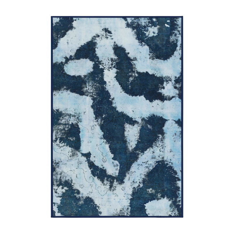 Abstract Indoor Rug, Rectangle 7' x 9'