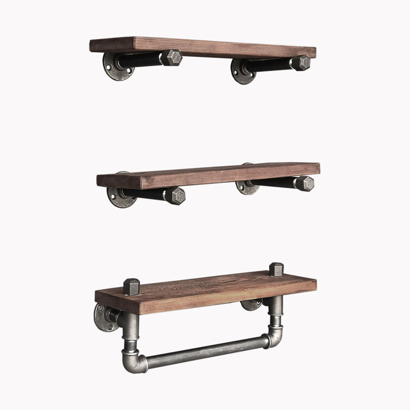 Cummington 3 Piece Solid Wood Accent Shelf