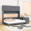 Queen Wood Murphy Bed with Built-in-Desk and Storage-146356608