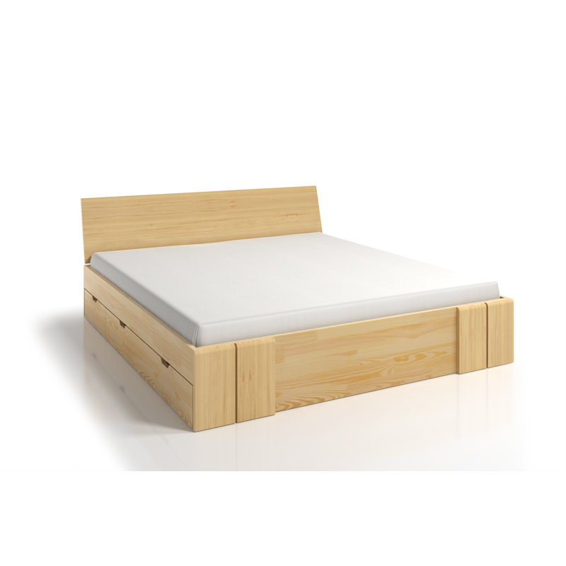 Solid Wood Bed, European Kingsize (160 x 200 cm)