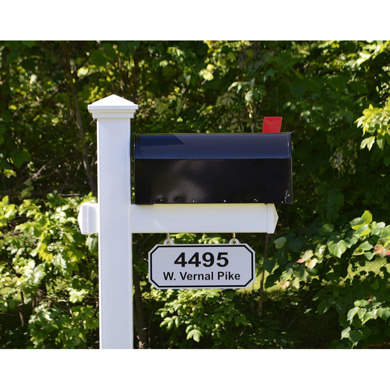 Personalized Post Mounted Mailbox, Yes